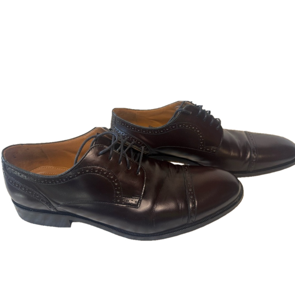 Johnson & Murphy Men's Classic Leather Dress Shoes Size 11M EA001